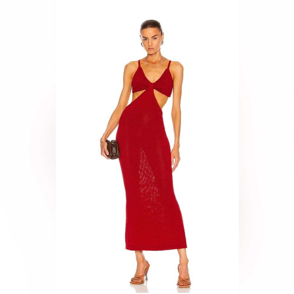 Cult Gaia Serita knit dress in begonia